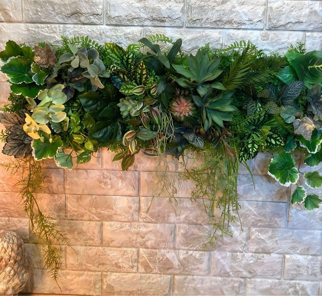 光触媒　人工観葉植物　ウォールグリーン　フェイクグリーン　壁掛け363636