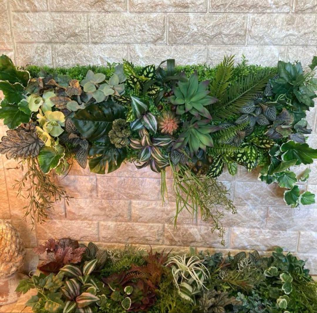 光触媒　人工観葉植物　ウォールグリーン　フェイクグリーン　壁掛け363636