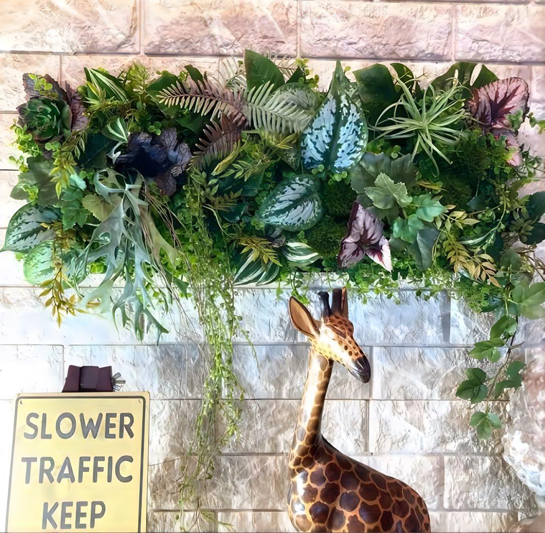 光触媒　人工観葉植物　ウォールグリーン　フェイクグリーン　壁掛け363636