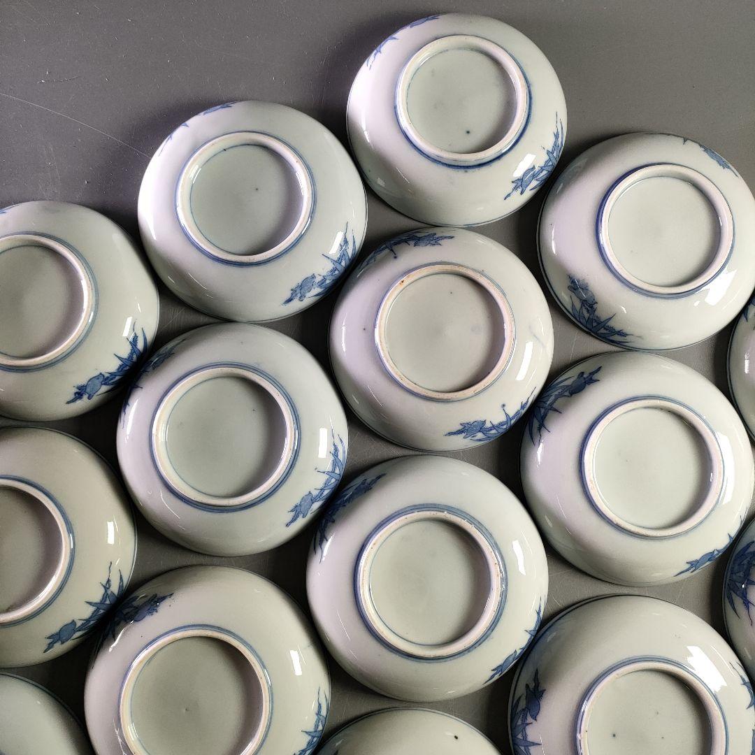 A894-2/染付銘々皿/小皿/向付/飾皿/豆皿/20客/