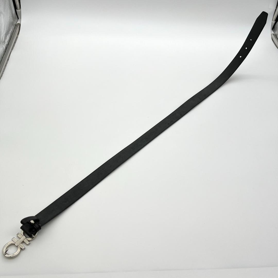 フェラガモ ベルト レディース ダブルガンチーニ レザー 本革 ブラック