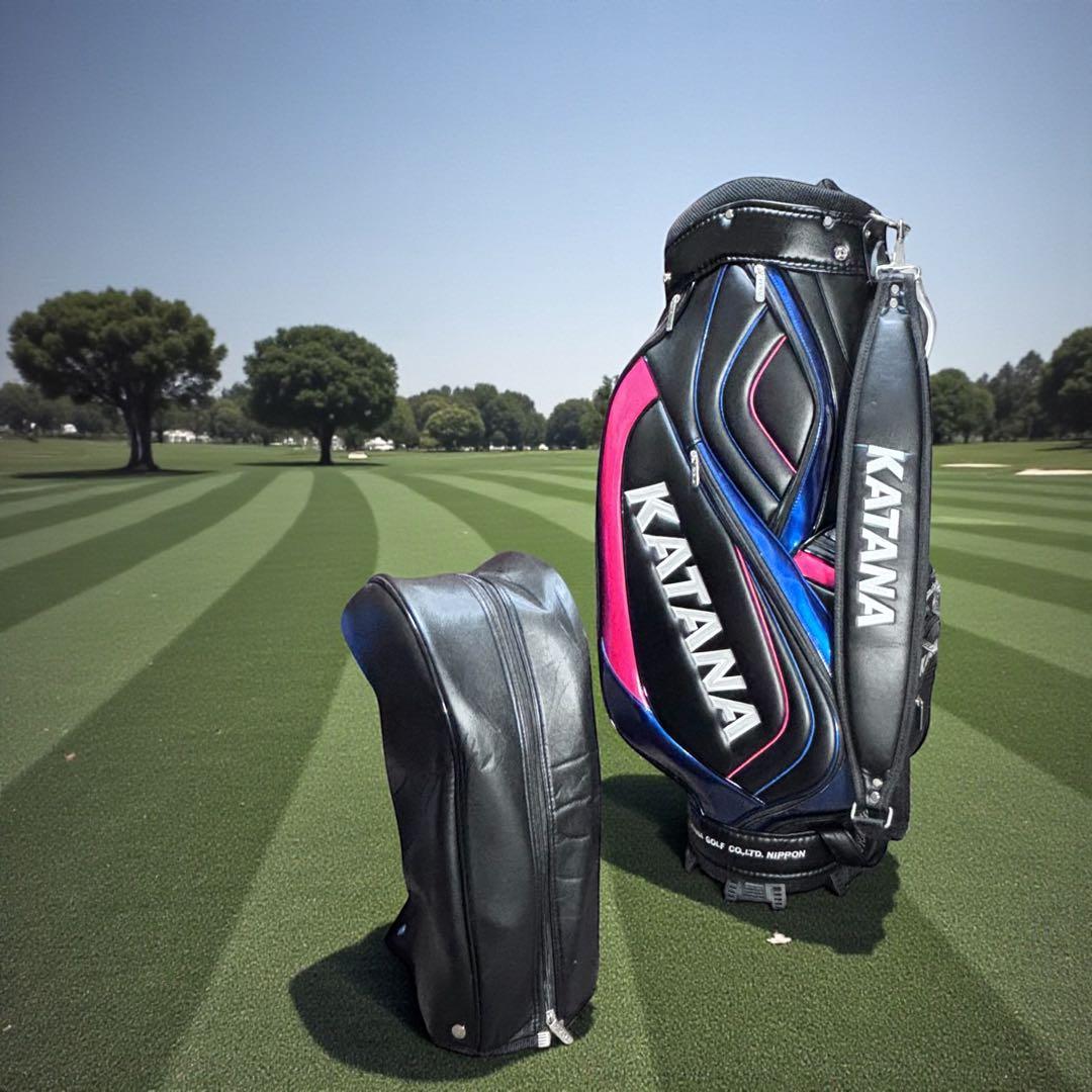 ✨未使用級✨ KATANA カタナ キャディバッグ 9.5型 PUレザー