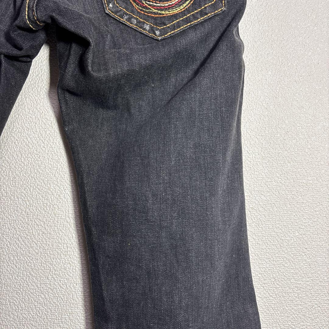 ツゥルーレジジョン　ブラックデニム　ブーツカット