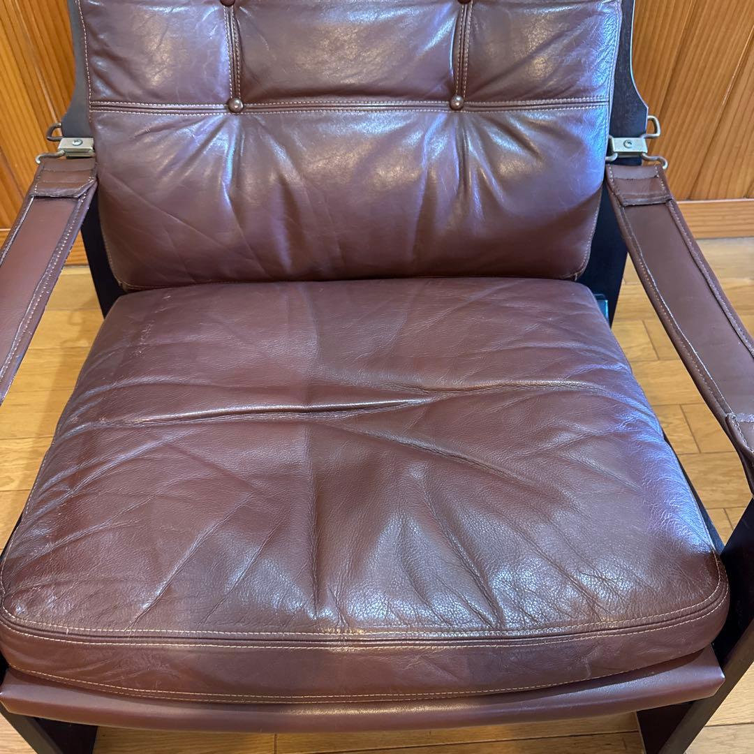 カンディハウス HOCK社 シャーフ 1人掛けソファ　マホガニー/本革　北欧