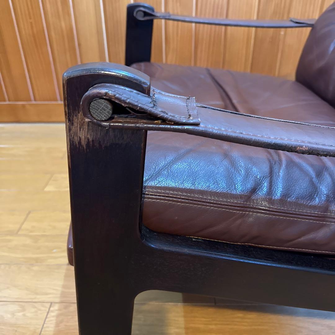 カンディハウス HOCK社 シャーフ 1人掛けソファ　マホガニー/本革　北欧