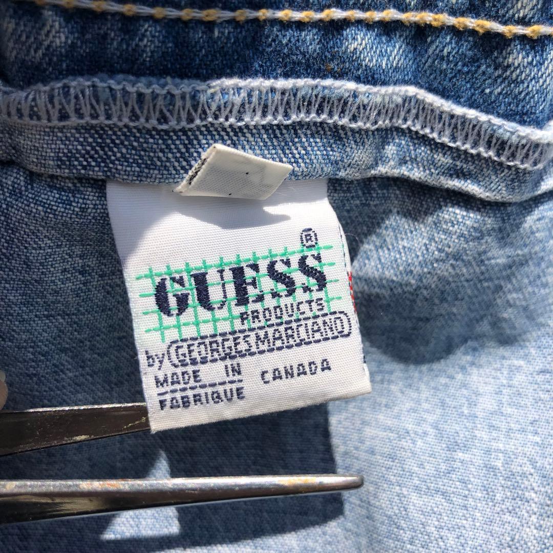 レア 常田大希 90s カナダ製 Guess ゲス オーバーオール XL