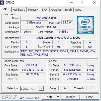 Windowsデスクトップ I5-8400 8GB HDD1TB Win10 THIRDWAVE