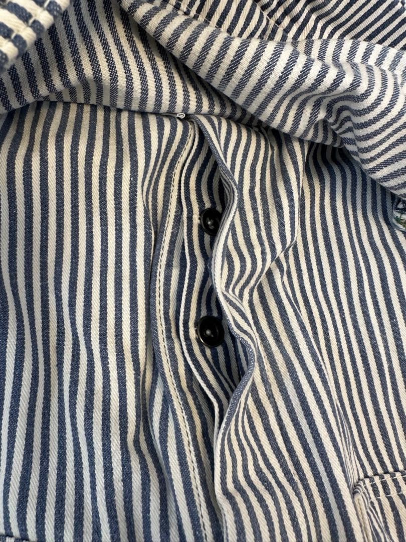 中*昌様 50s BIGSMITH エプロン付き　オーバーオール ヒッコリー　ダ