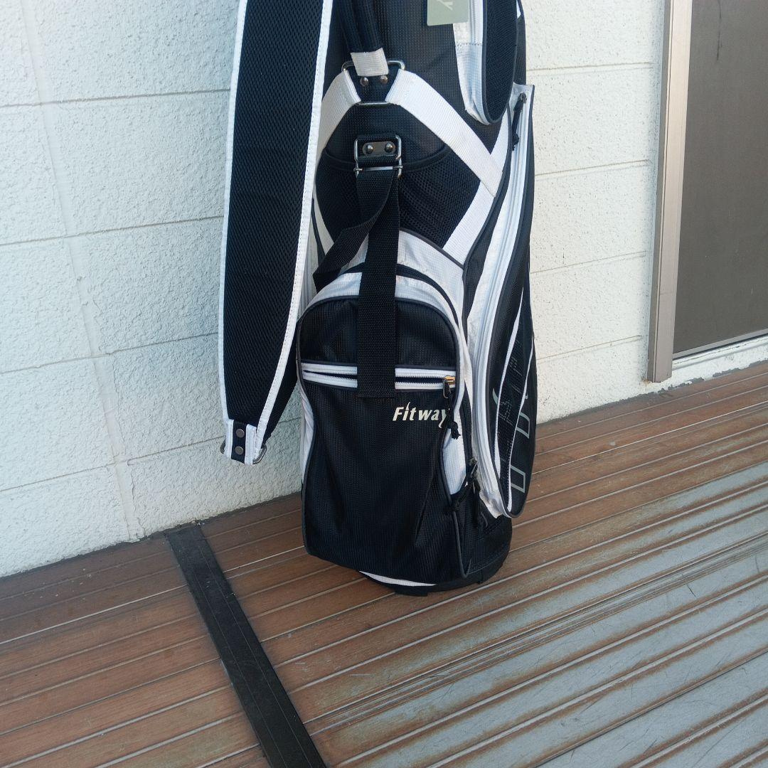 Fitway ゴルフバッグ ブラック/ホワイト
