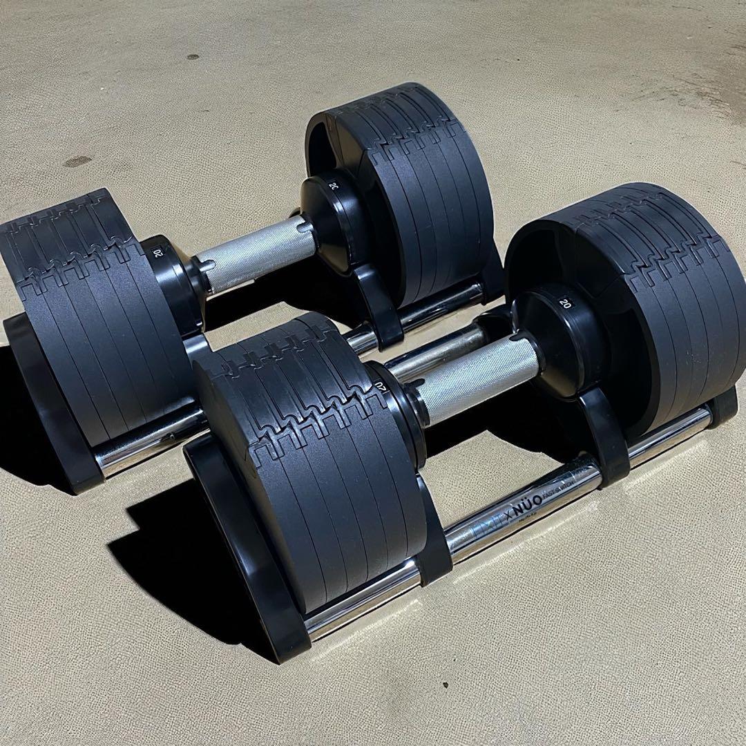 [2個同時購入限定] NUO 可変式ダンベル 片方20kg ※表示価格は1個分