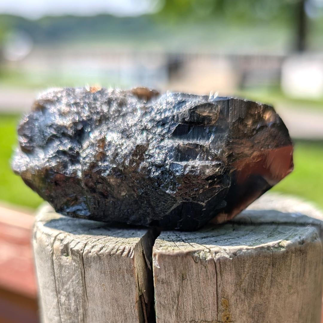 モリオン 原石 山東省産 黒水晶 53g お守り パワーストーン 玄関に置くと吉