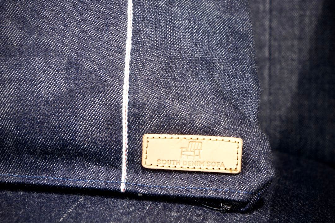 【カリモク60】【クッション付き】Kチェア １シーター & オットマン デニム