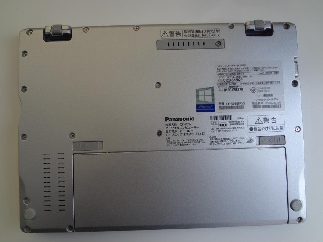 Let's note CF-RZ6 10インチ 高解像度 SSD128 MEM8