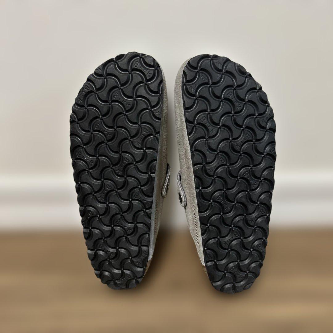 美品】ビルケンシュトック　ボストン シアリング　ボア　 37　グレー