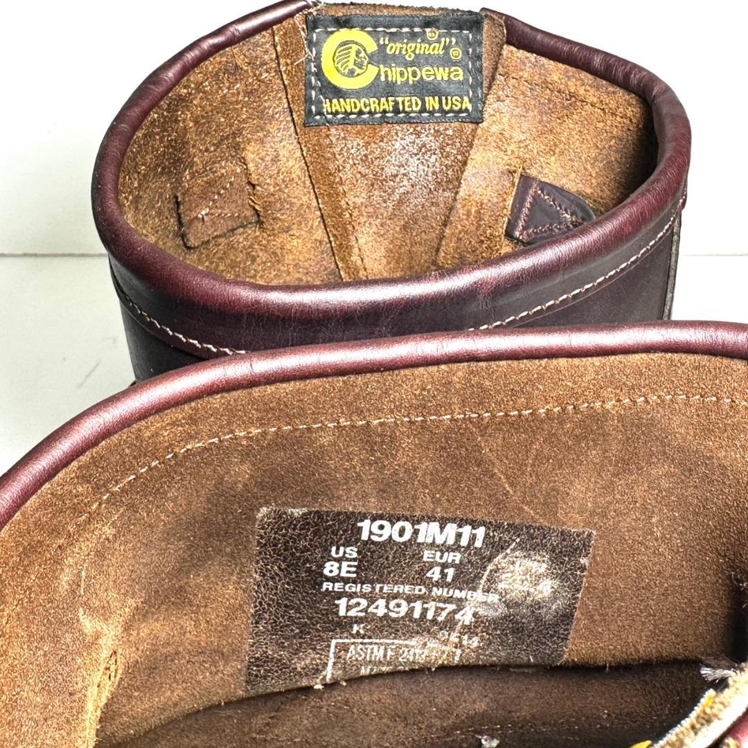 チペワ Chippewa 190M11 エンジニアブーツ スチールトゥ US8E