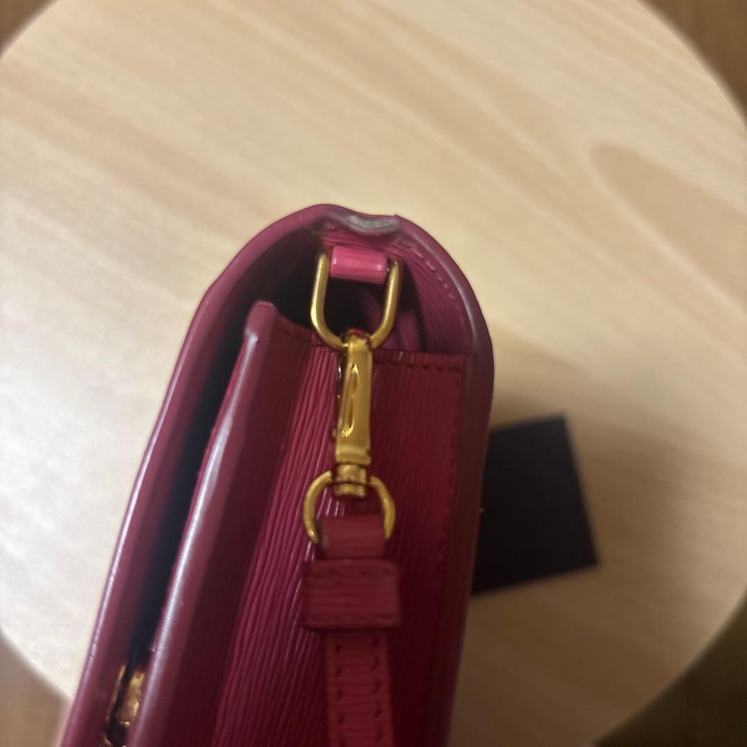 PRADA ショルダーバッグ　ショルダーウォレット ピンク