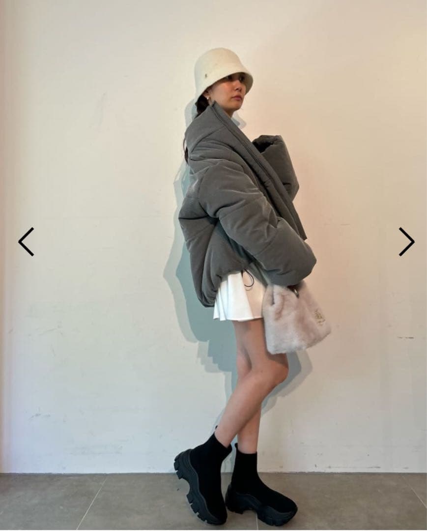 SNIDELスニーカーソールショートブーツ