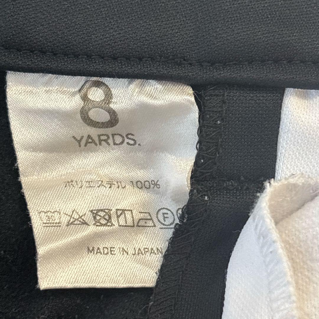【美品】 ハチヤーズ 8YARDS スカート ゴルフウェア 黒×白 L 裏起毛