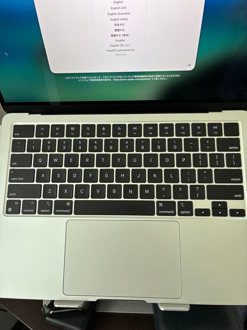 Apple MacBook Air M2 8G 256Gbシルバー US配列