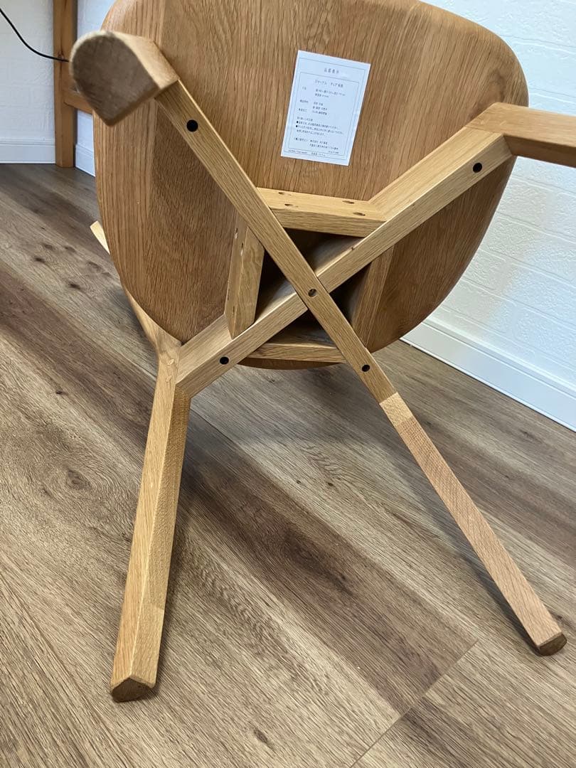 大川家具　ダイニングチェア1脚　④