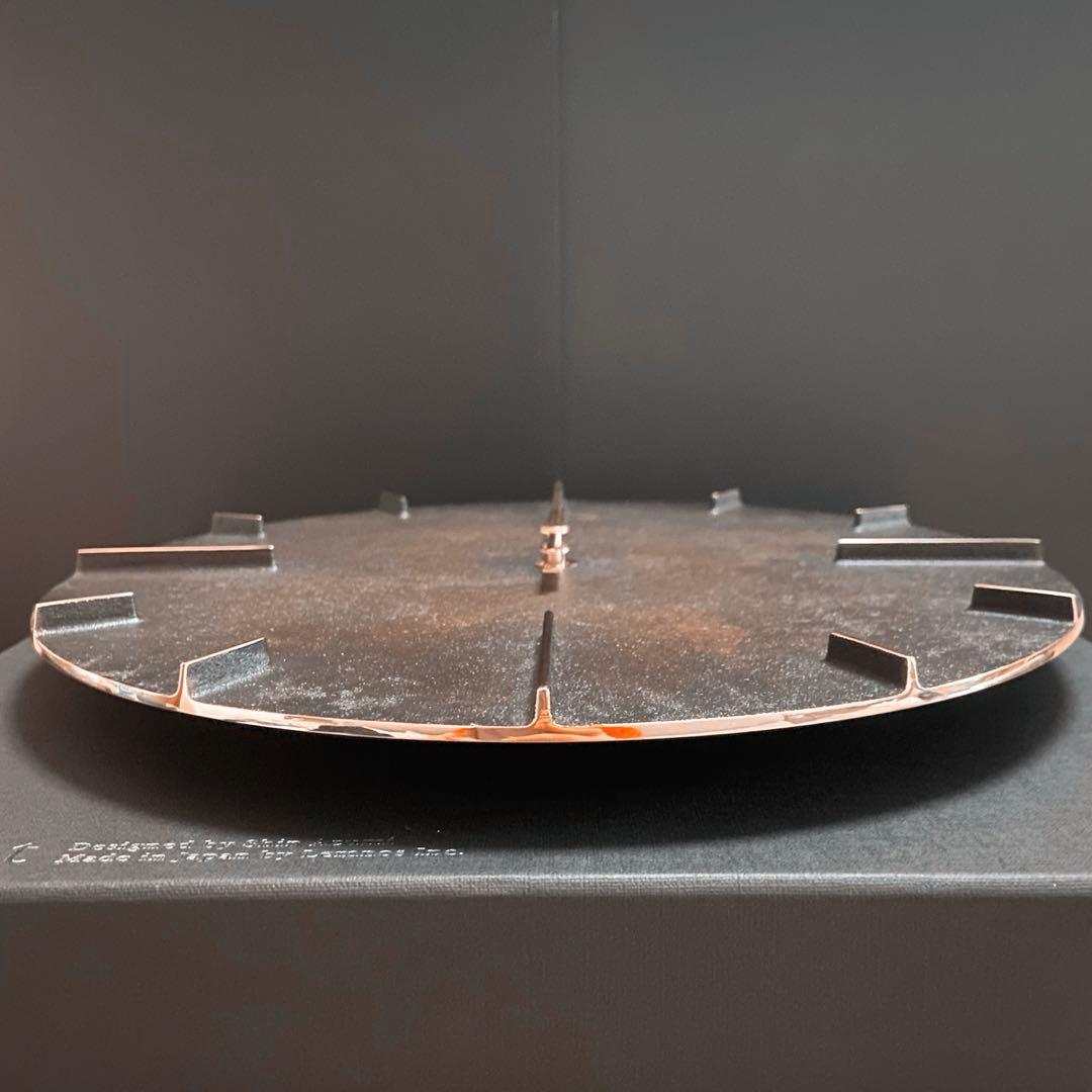 レムノス Lemnos Quaint クエィント 掛け時計 真鍮 斑紋黒染色