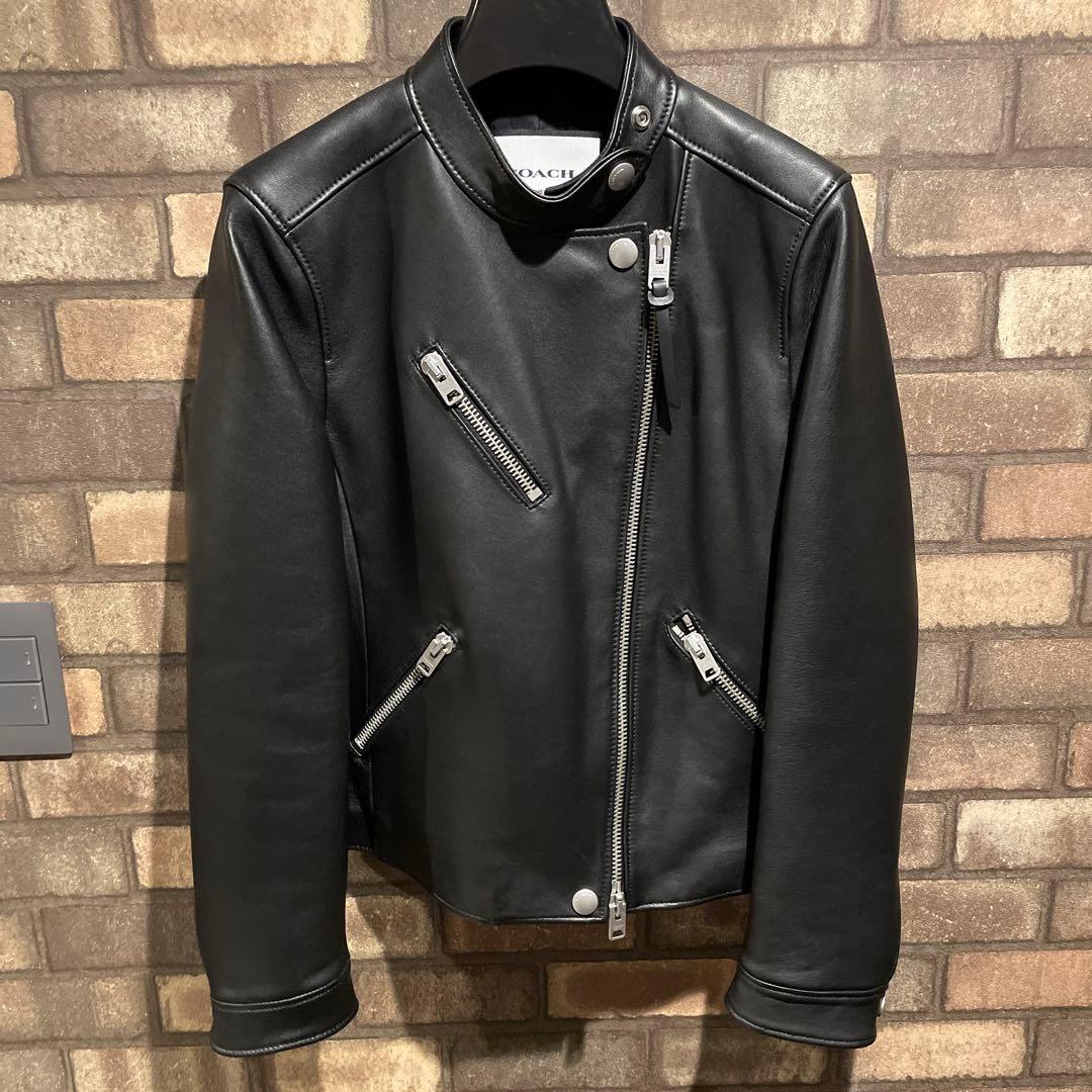 新品　未使用品　コーチ　COACH レザー　ライダースジャケット