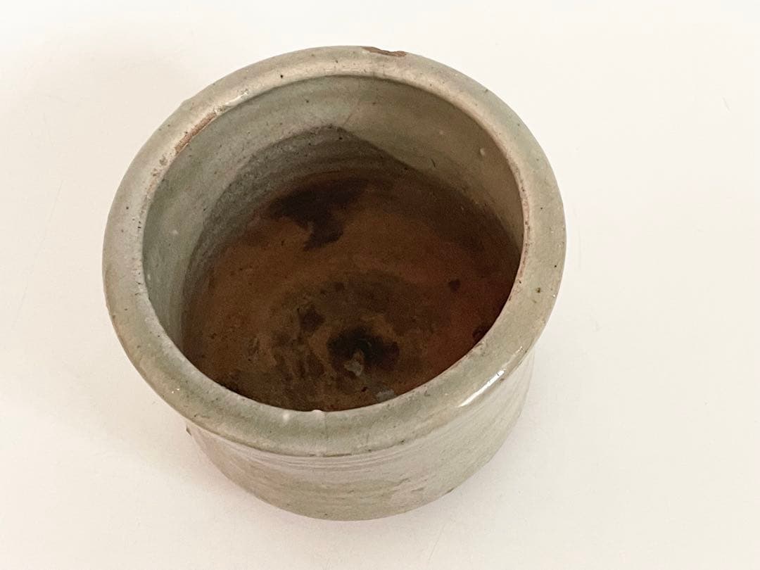 陶芸家　人間国宝　濱田庄司　浜田庄司　初窯印　灰釉　三つ足　香炉　香爐