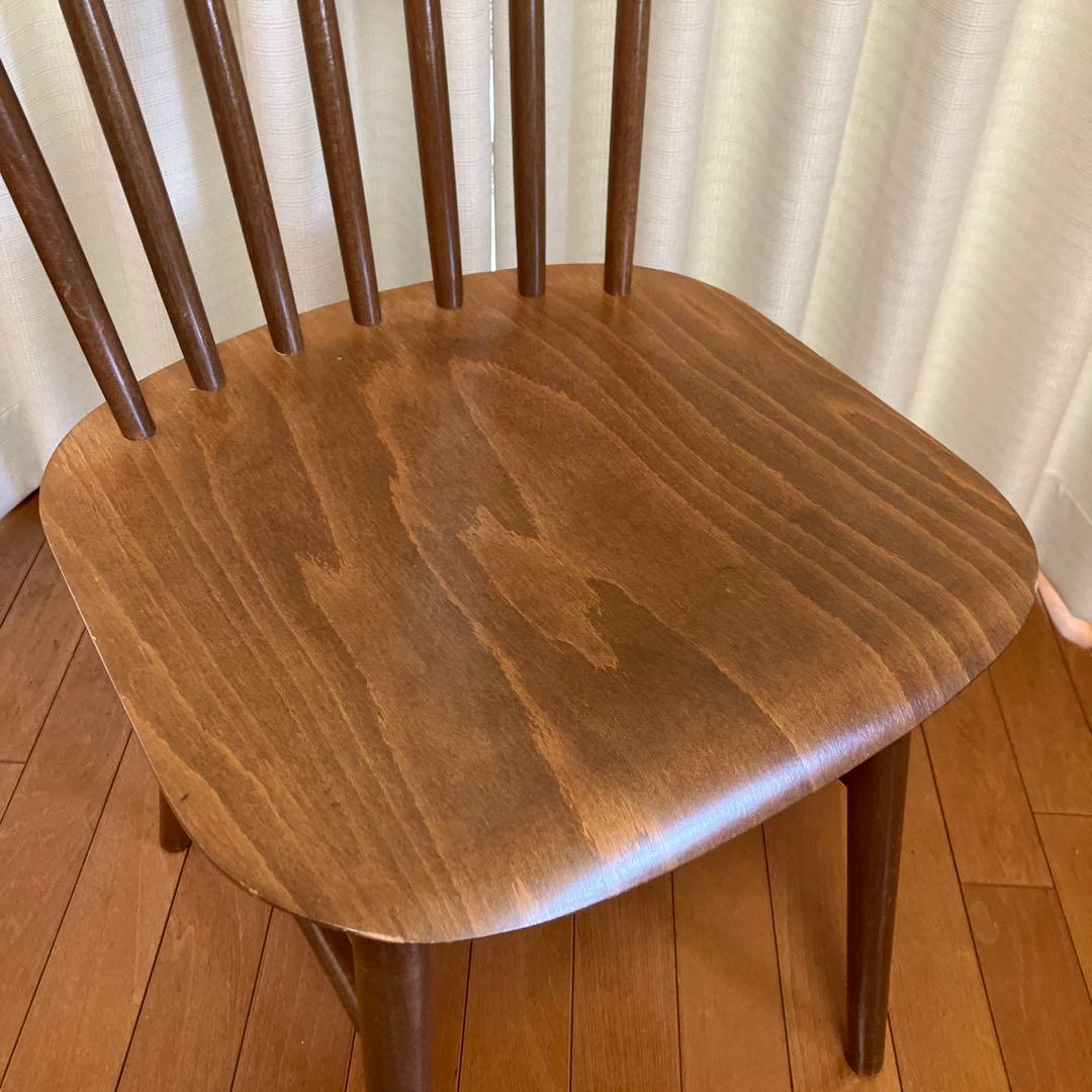 2月15日まで⭐️NOCE ブラウン木製ダイニングチェア　ウォールナット