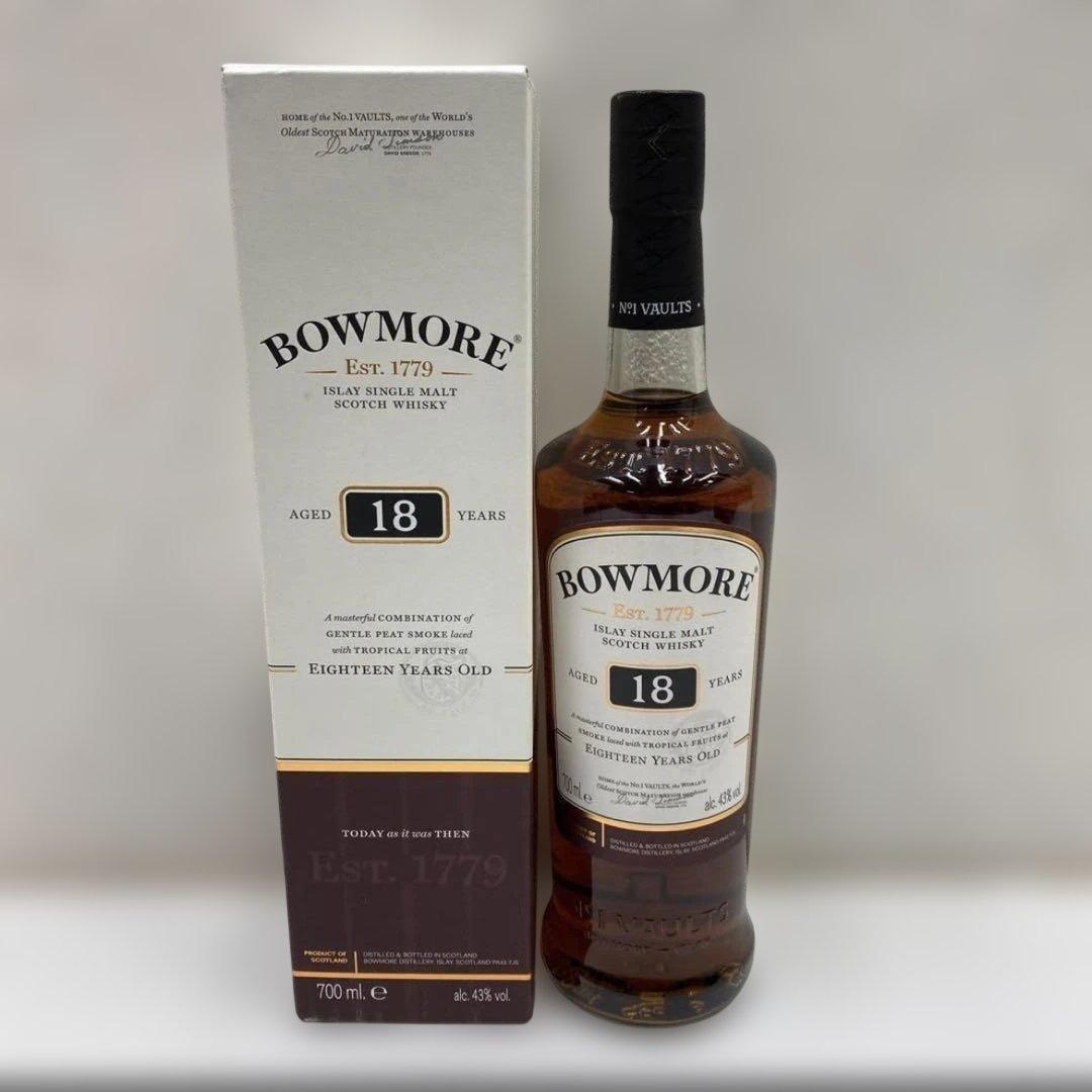 【未開栓品】BOWMORE18年 700ml　シングルモルトウイスキー　ボウモア