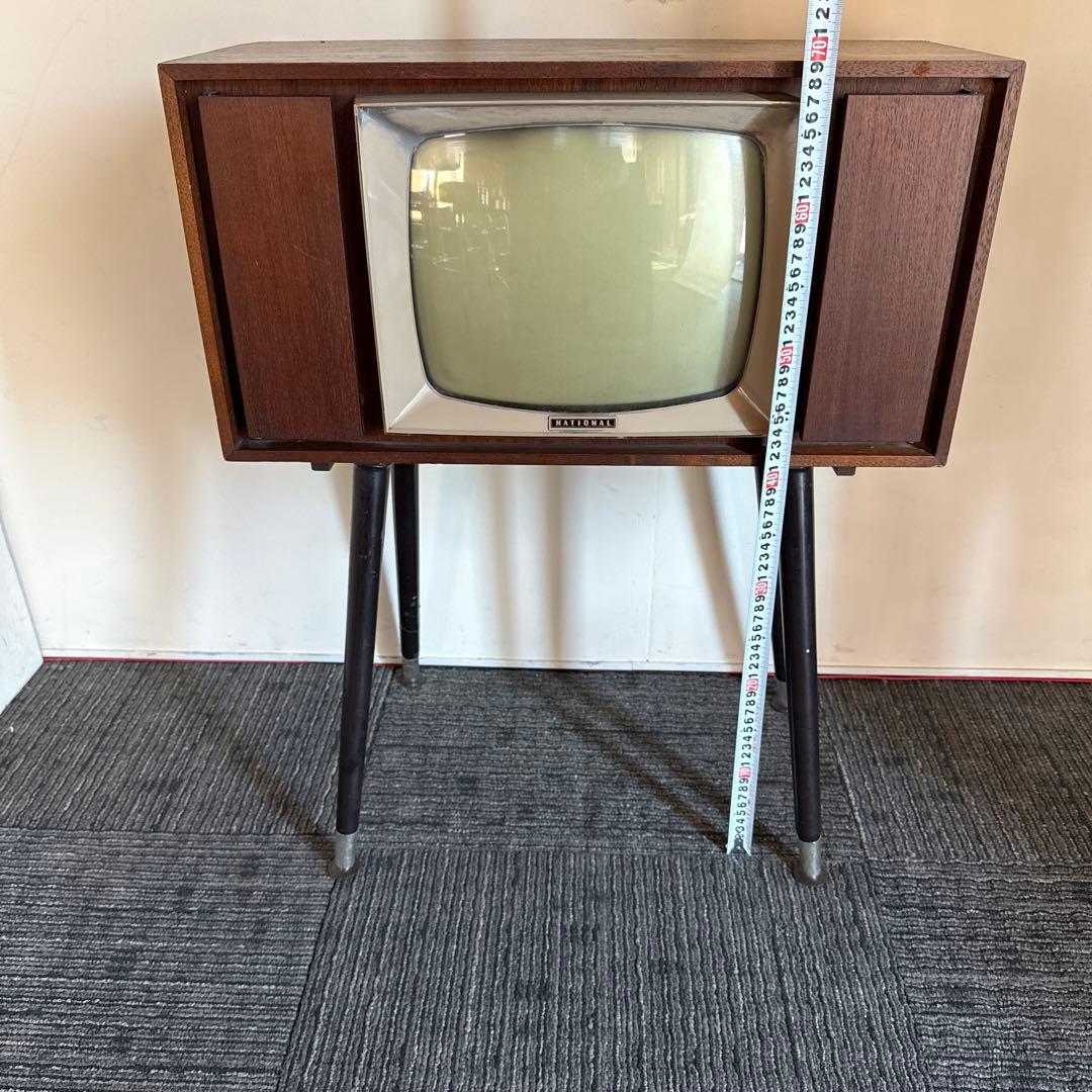 昭和レトロ　真空管　白黒テレビアンテナ付き