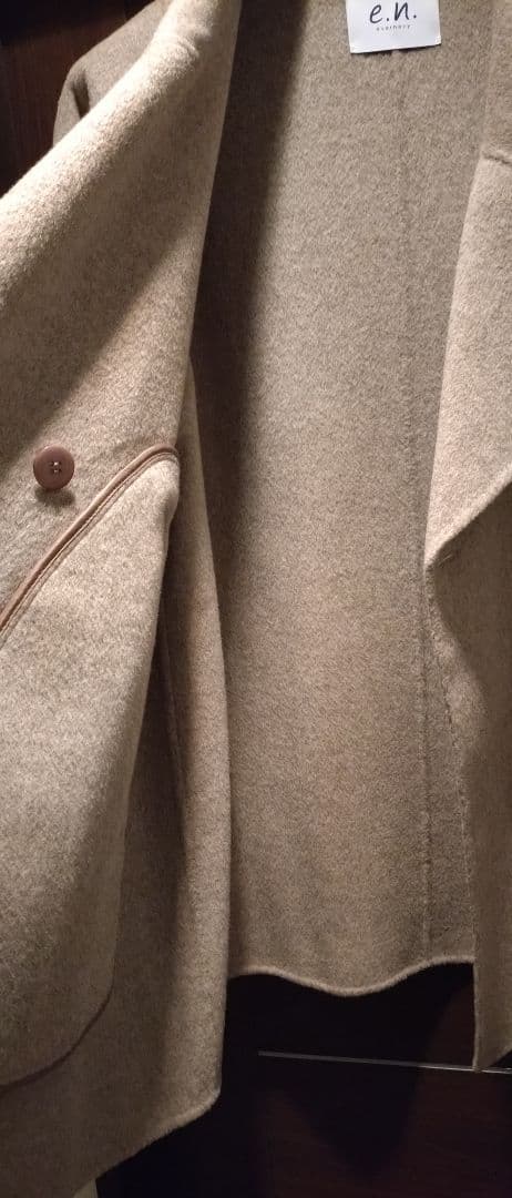 新品 evernavy エバーネイビー リバー ピーコート ウール べージュ