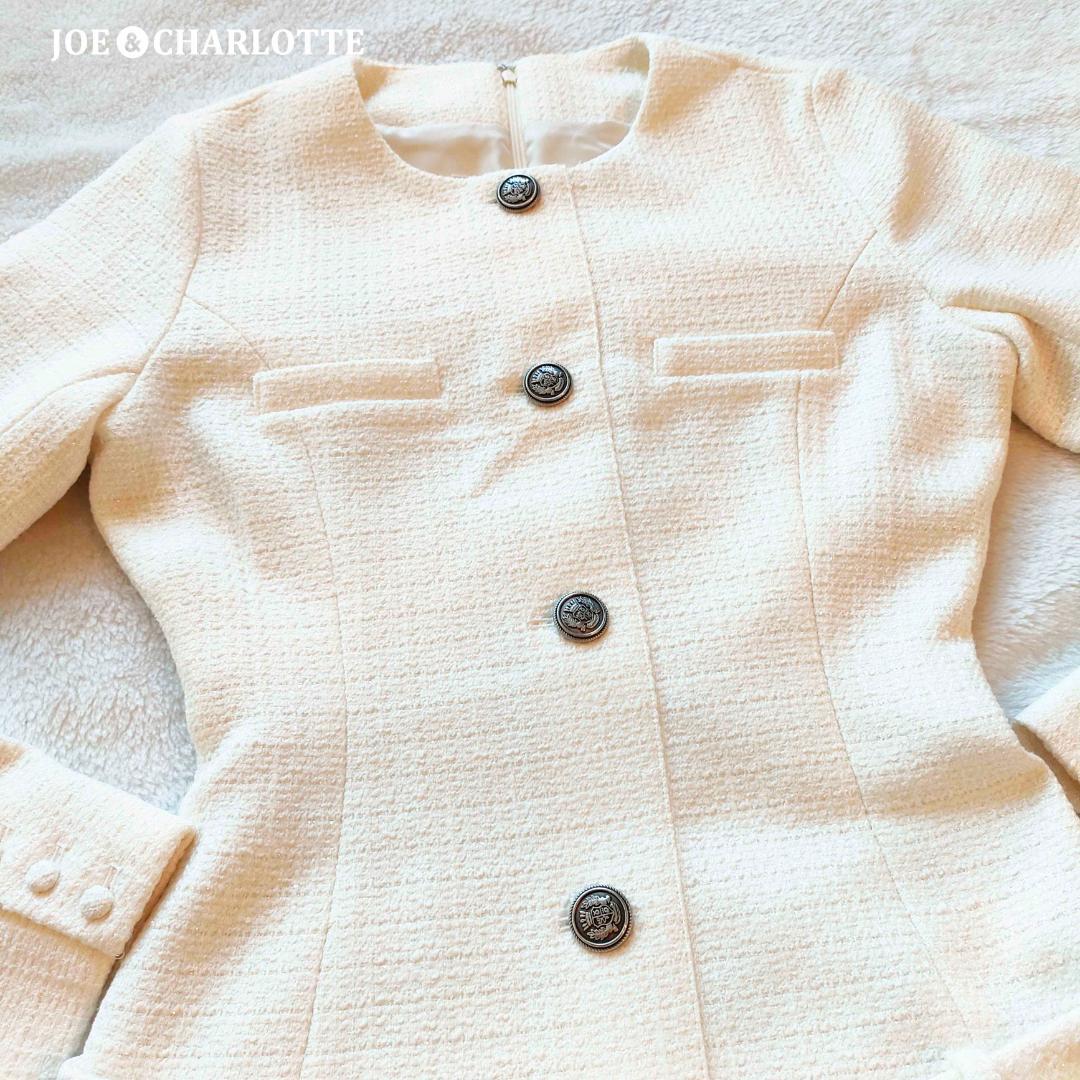 ダーリッチ darich ボックスプリーツツイードミニワンピース WHT FL