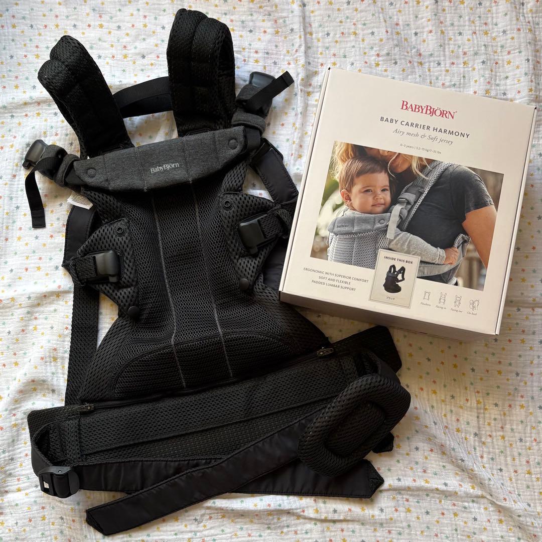 美品BabyBjörn ベビーキャリア抱っこ紐 ブラック