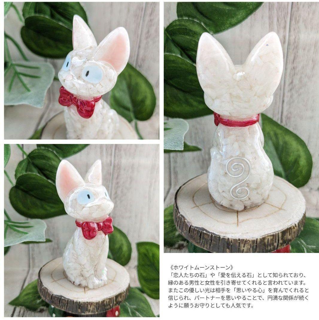 【睦月】切り株付き！まっくろくろの蝶ネクタイねこちゃん形オルゴ☆他４点