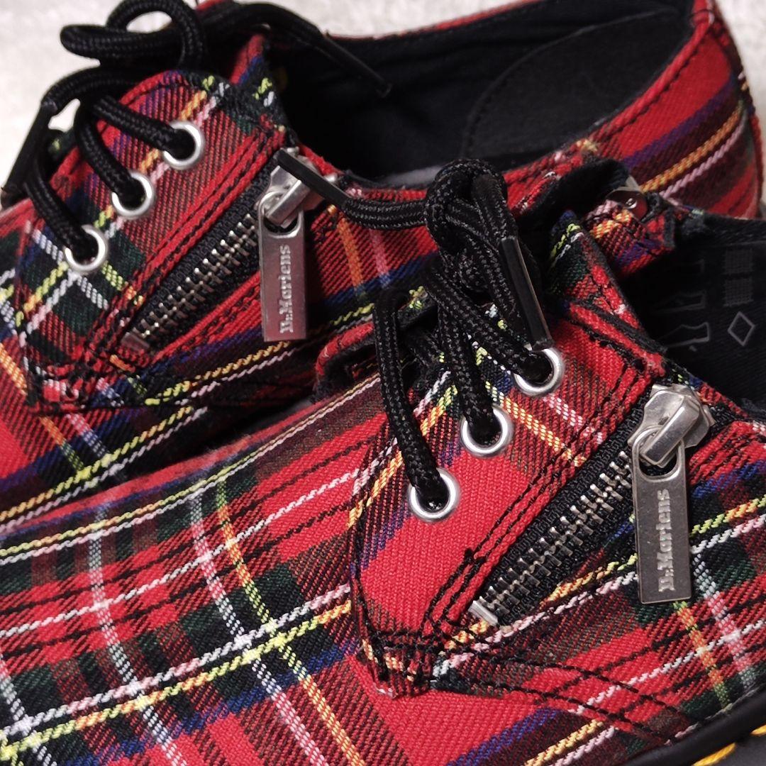 極美品✨ Dr.Martens ブーツ 3ホール 赤 タータンチェック 1461