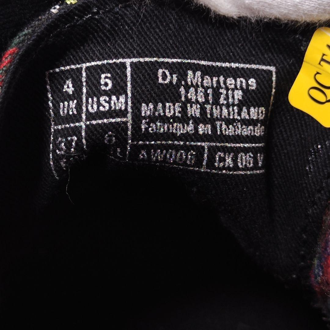 極美品✨ Dr.Martens ブーツ 3ホール 赤 タータンチェック 1461