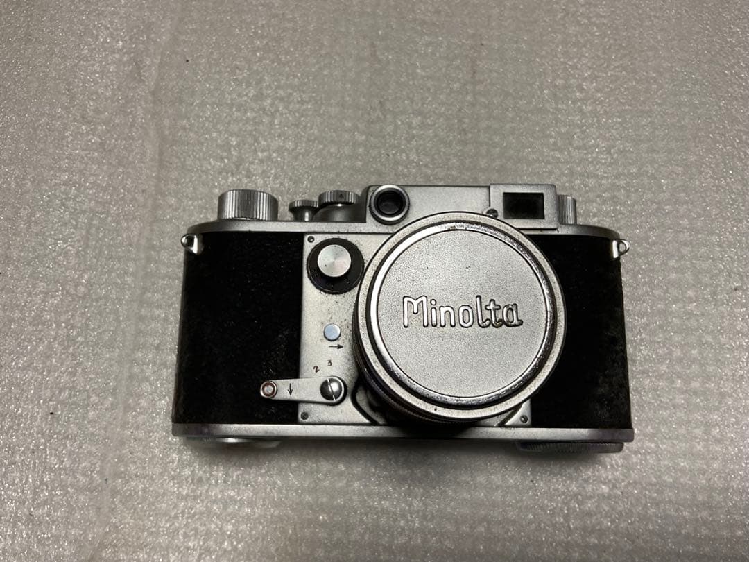 ミノルタ・３５。C.K.S。【昭和レトロフィルム式カメラ　カバア付き】。