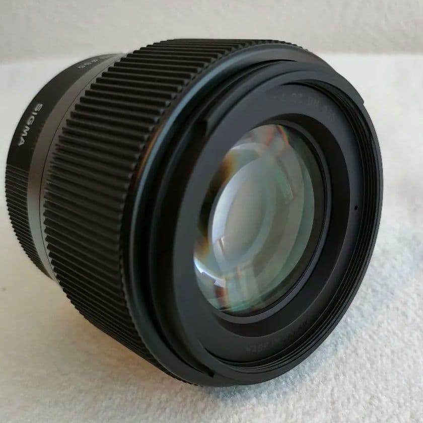 【美品】 SIGMA 56mm F1.4 フジXマウント箱なし 保護フィルター付