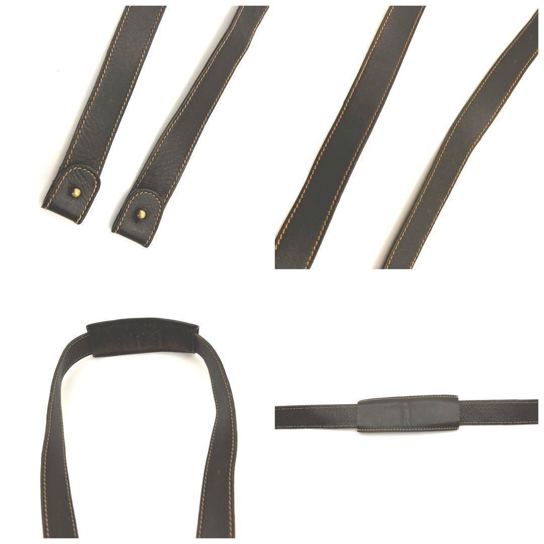 【美品】ダンヒル ダレスバッグ ビジネスバッグ レザー ゴールド金具 黒