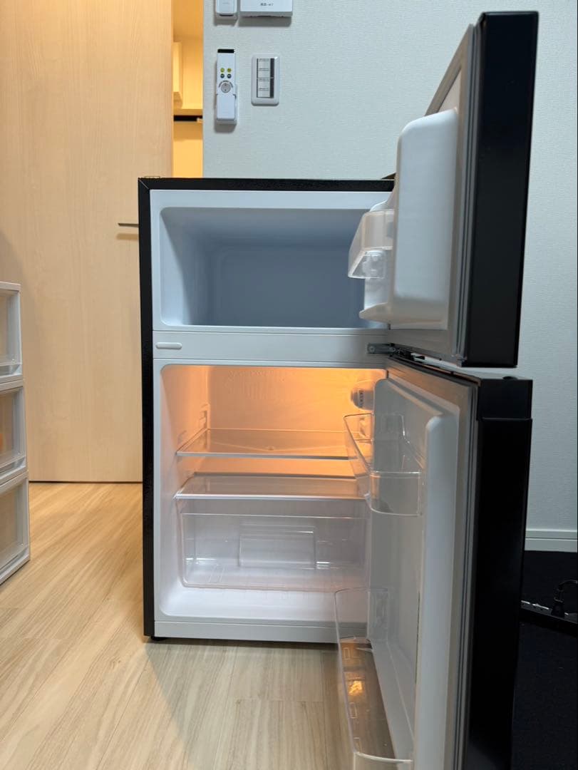 アイリスオーヤマ 冷蔵庫 87L PRC-B092D-B ブラック