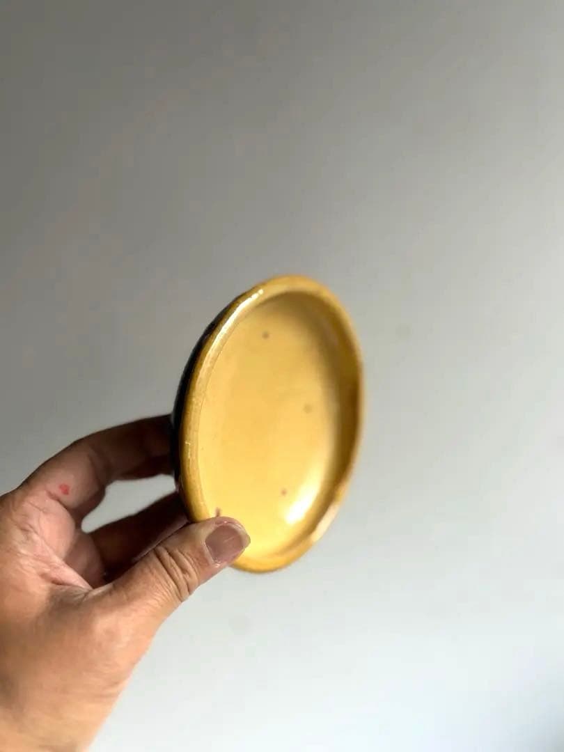 763 骨董 アンティーク 布志名焼 ガレナ釉皿 5点 民芸 柳宗悦 美品 明治