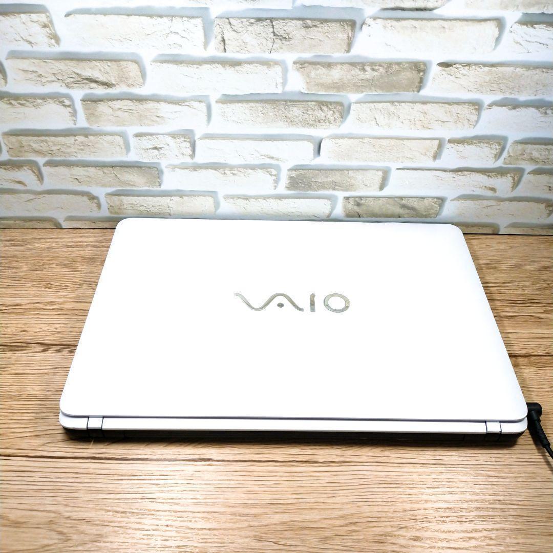 届いたらすぐに使える♪薄型VAIOノートパソコン♪カメラ☆動画視聴にDVD付き