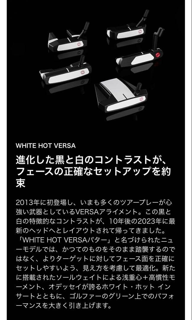 オデッセイ ホワイトホットVERSA TWELVE S 2023