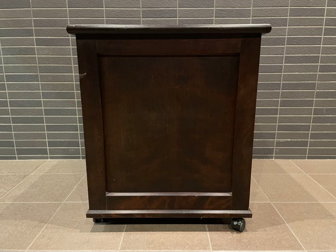 mos　希少モデル　北海道民芸家具　折り畳み天板が魅力の片袖机