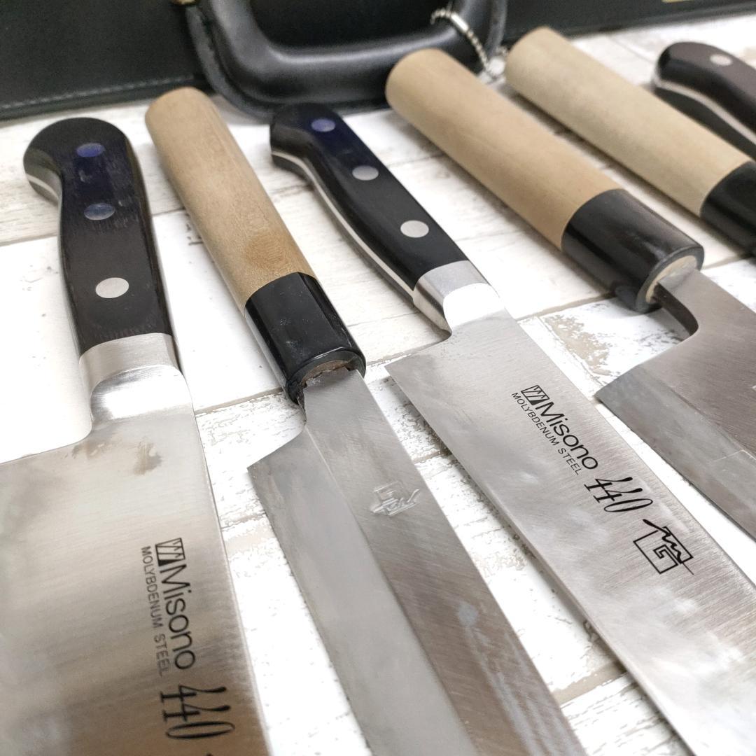 武蔵野調理 misono ミソノ 包丁 セット 牛刀 三徳 出刃 柳刃 ほか
