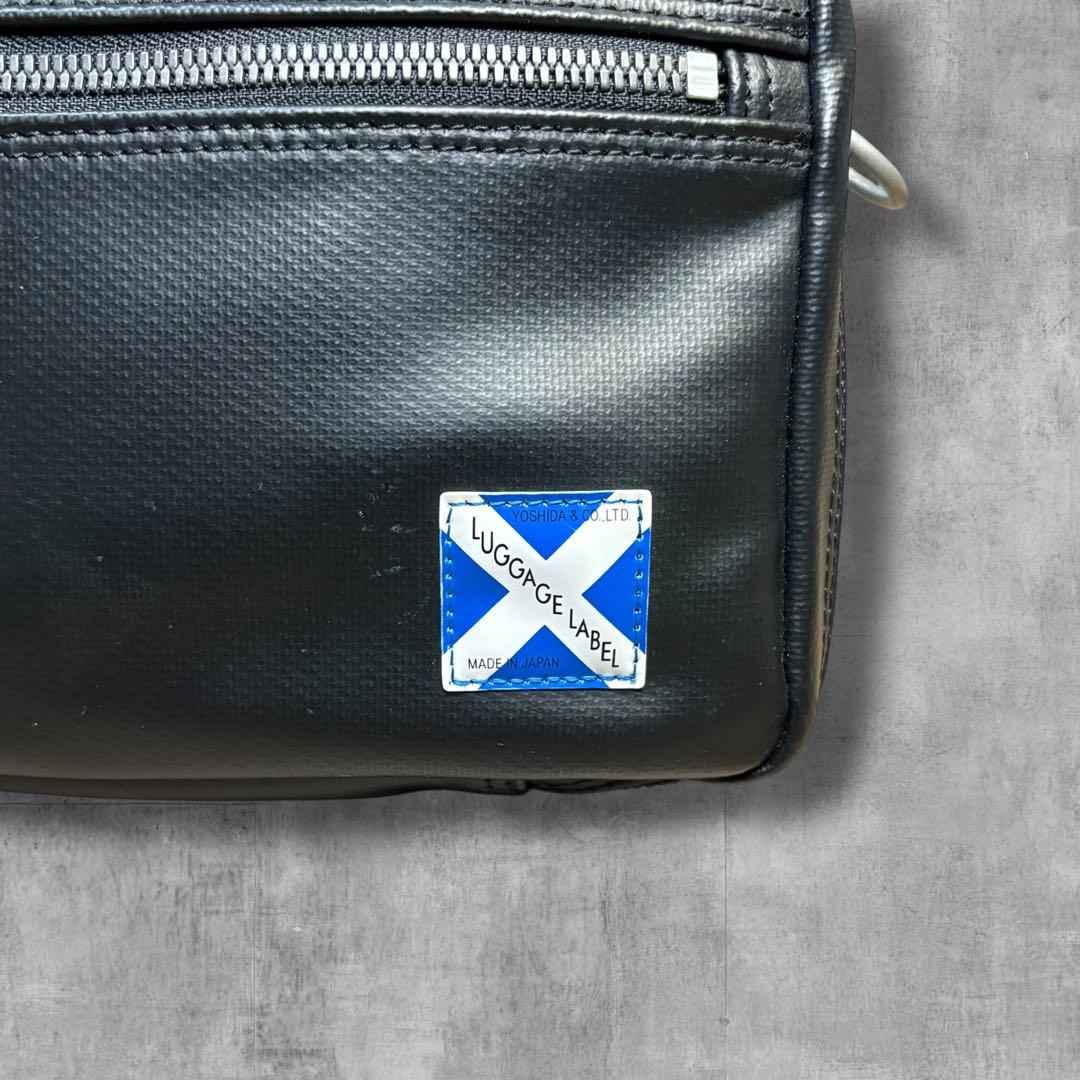 【極美品】ラゲッジレーベル 青タグ ニューライナー ショルダーバッグ 2層 黒