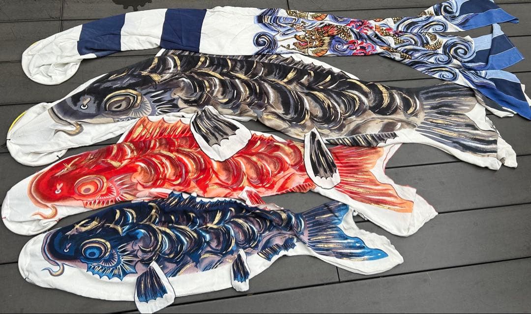 鯉のぼり2m 日本製ちりめん織り撥水加工