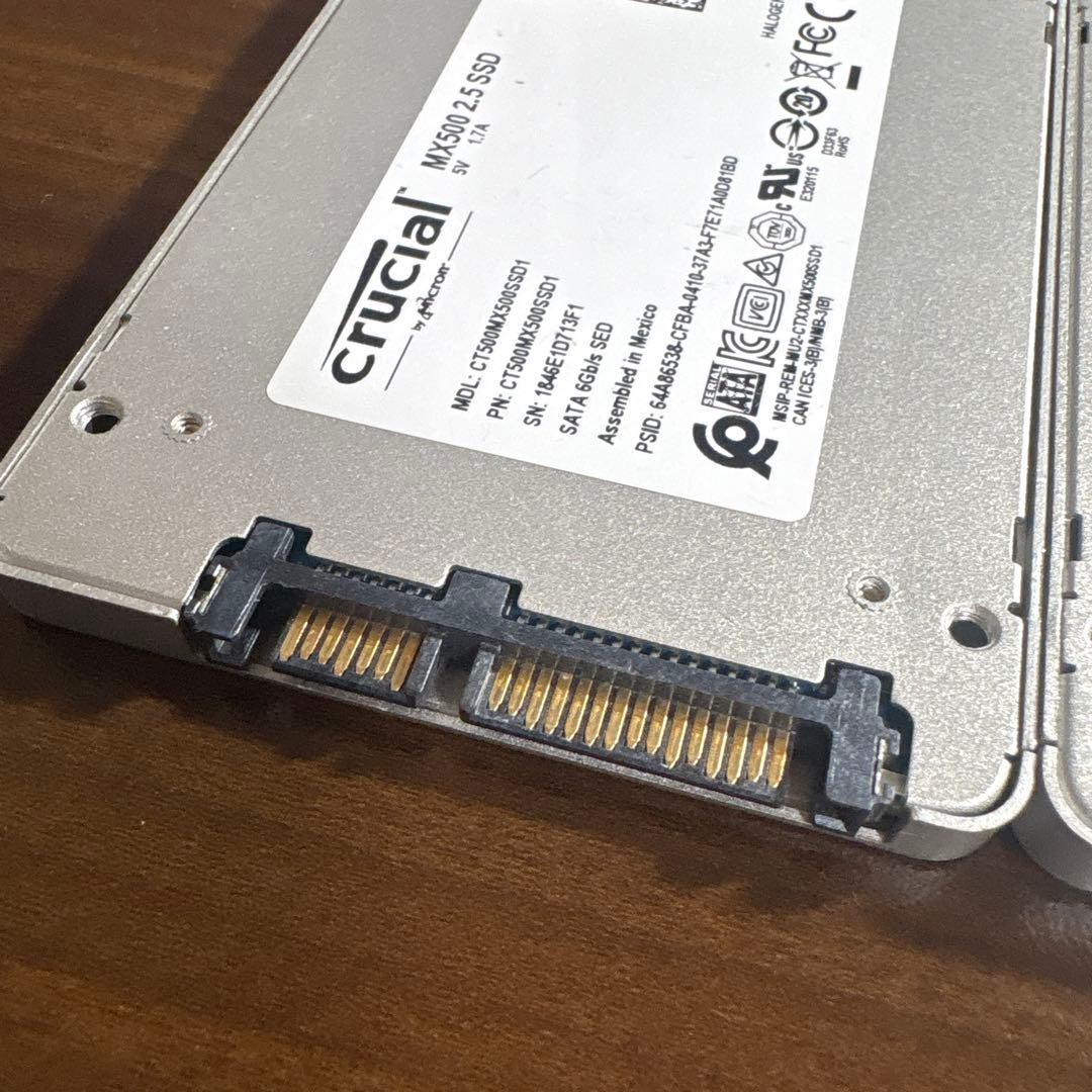 Crucial MX500 500GB SATA SSD 3個セット 現状品
