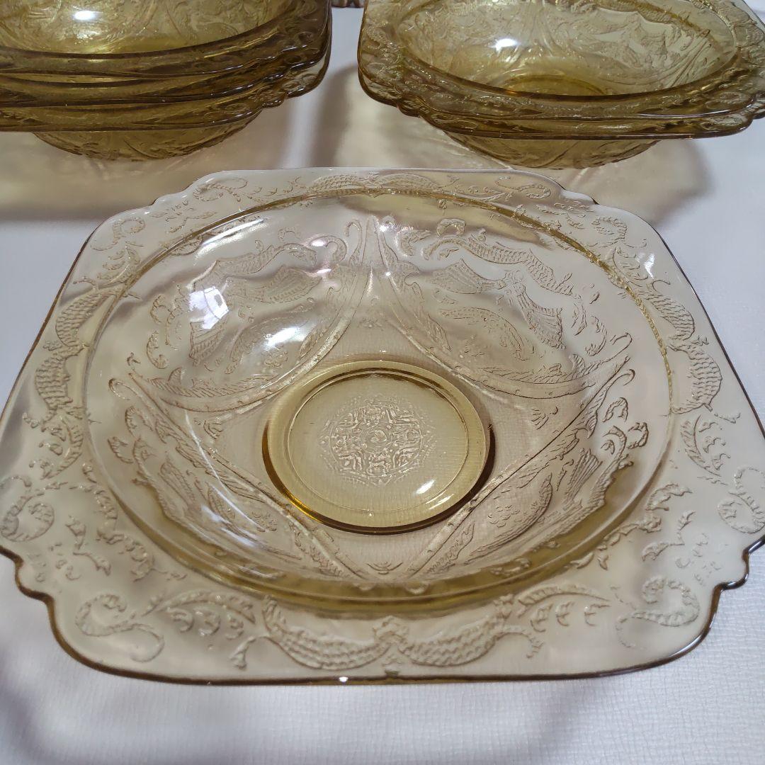 インディアナガラス　マドリッド　ボウルプレート　6枚セット