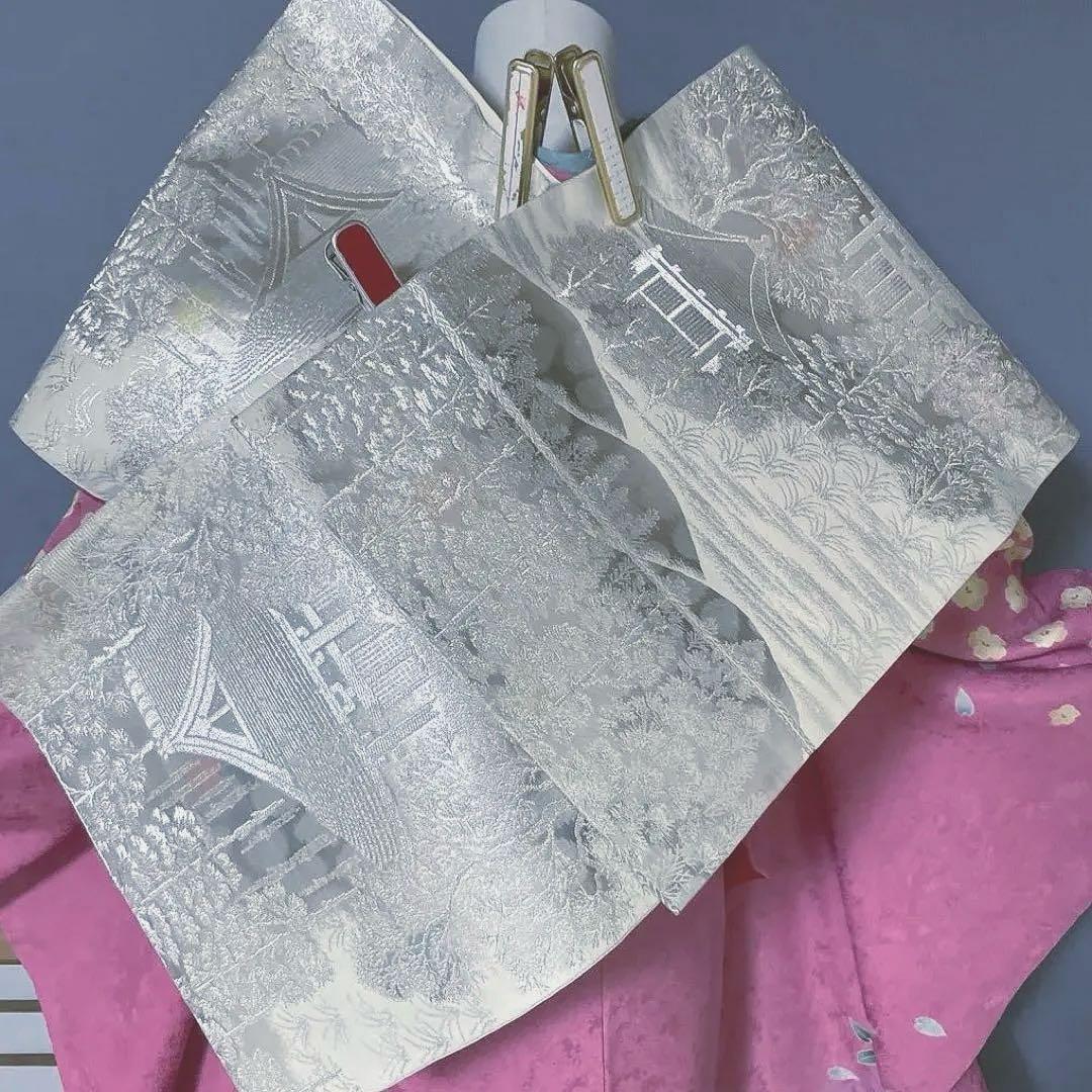 振袖フルセット　高身長　ゆったりサイズ　手描き友禅　成人式振袖　振袖　裄丈69